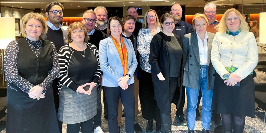 Representanter från gränskommittéerna står samlade på Köpenhamnsmötet 2024.