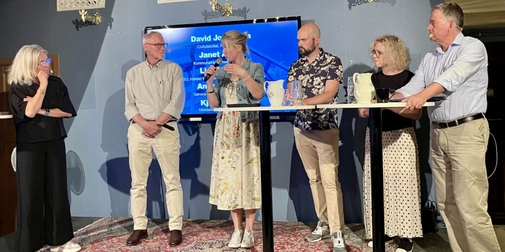 Bild från paneldebatt under seminariet i Almedalen 2024. FOTO: Region Gotland