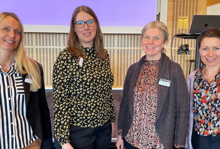 Projektgruppen förstudien Besöksnäring 2.0, , Lena Wallin , Louise Robertsson, Else-Marie Guldahl och Marianne Rörangen.workshop 31 mars 2022